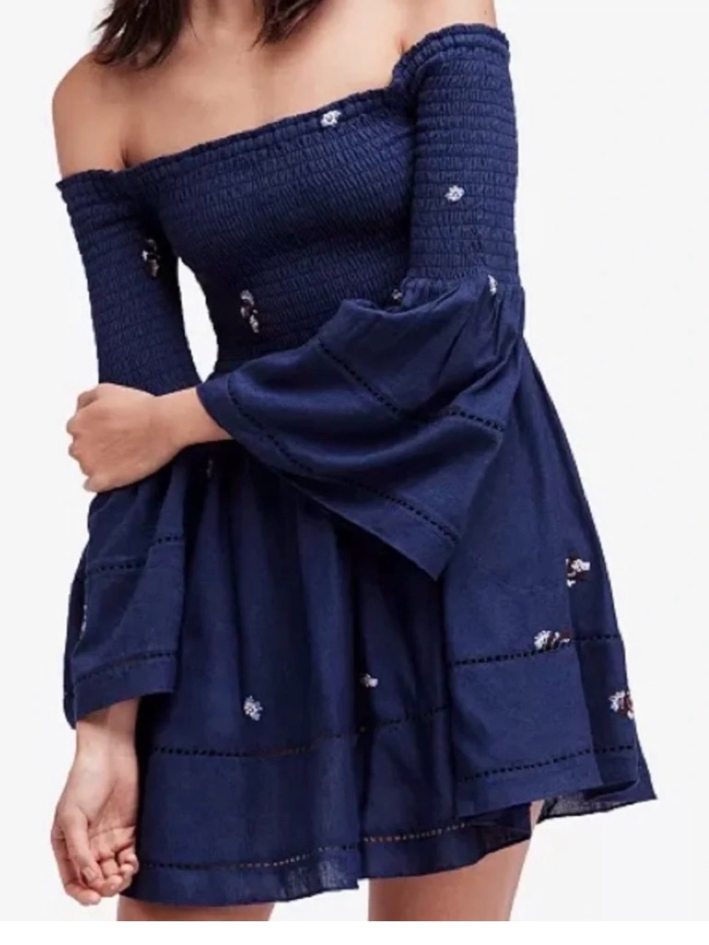 Free People counting Daisies embroidery dress